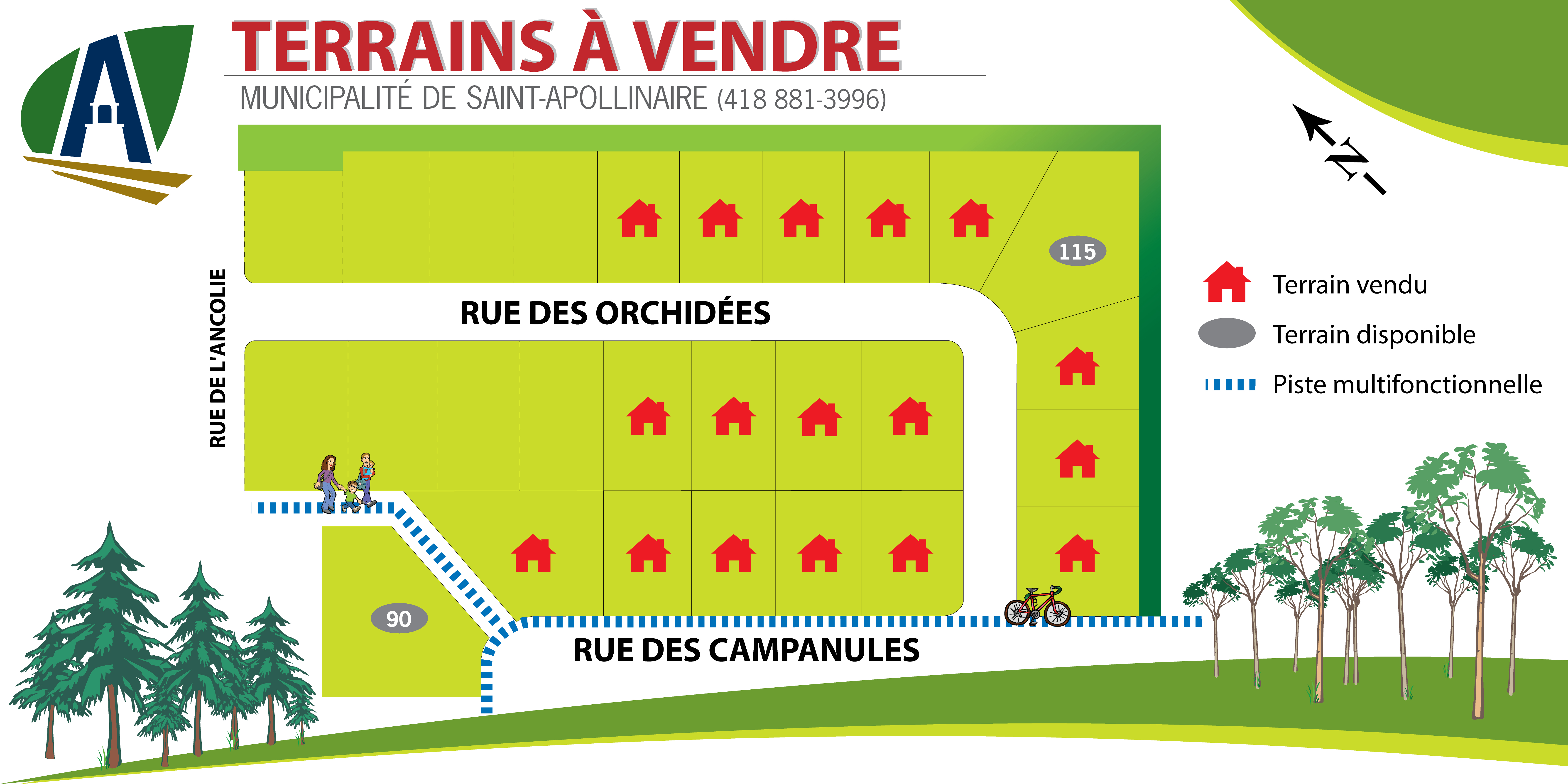 Terrains à vendre SaintApollinaire