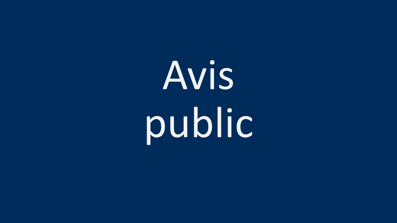 Avis public Assemblée publique de consultation SaintApollinaire